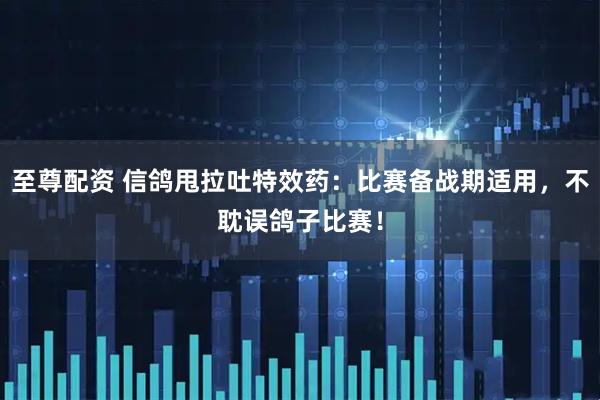 至尊配资 信鸽甩拉吐特效药：比赛备战期适用，不耽误鸽子比赛！
